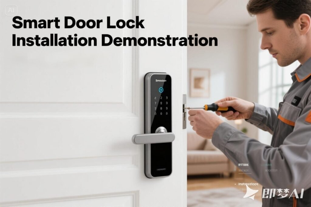 How to install a smart fingerprint door lock?