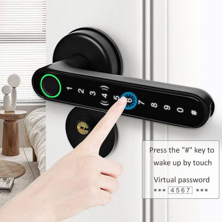 Demonstration: Split-Handle Digital Keyless Smart Lock Operation